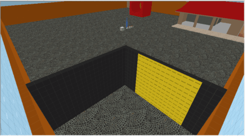 Image d'une salle avec un mur en NODRAW